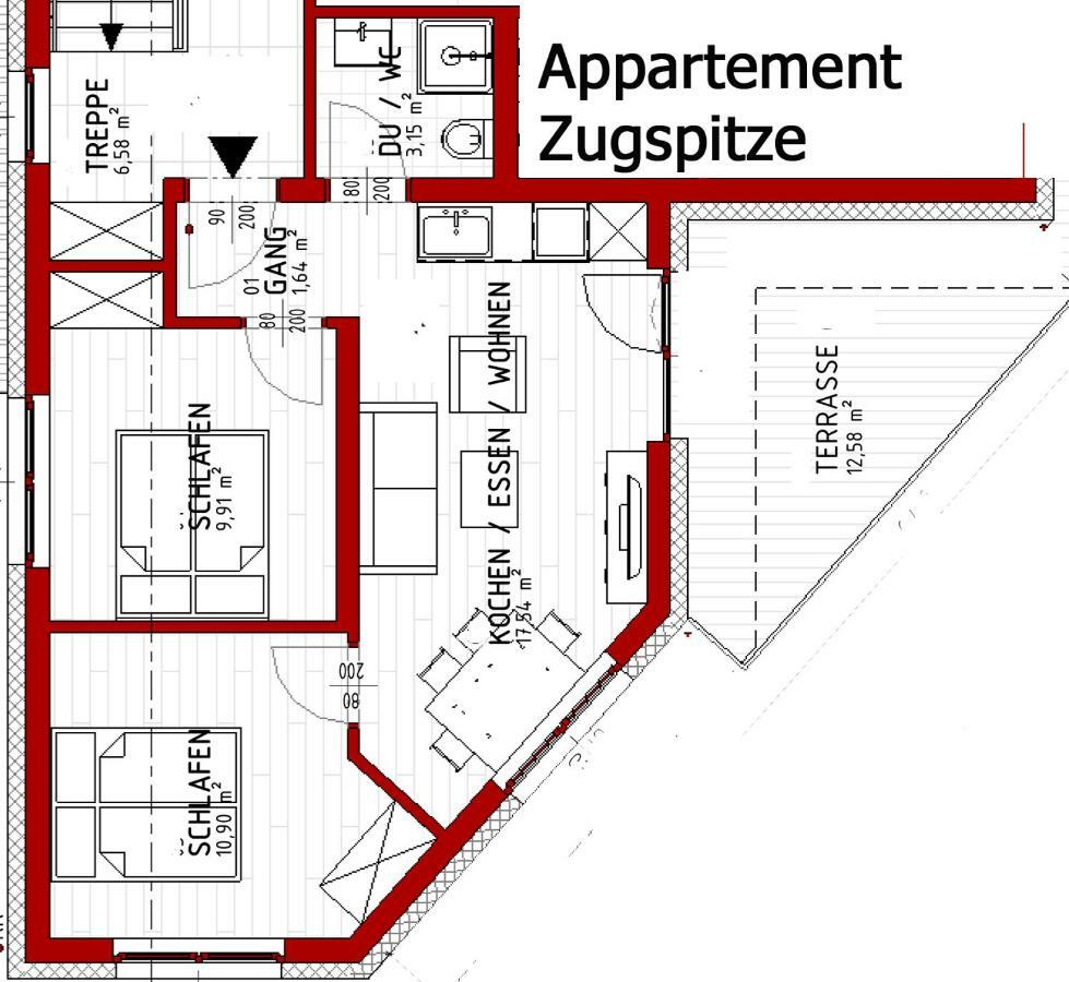 הרוואלד Zugspitzappartements מראה חיצוני תמונה